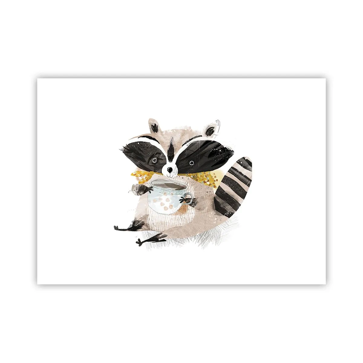 Poster - Mijn vriend de wasbeer - 70x50 cm