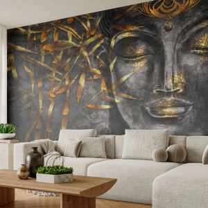 Fotobehang Premium Canvas - Voel de rust - Boeddha, Cultuur, Azië - 100x70 cm