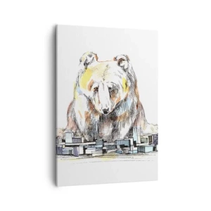 Schilderen op canvas - Hoe kun je zo leven? - 50x70 cm