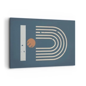 Schilderen op canvas - Geometrie op de granaatappel - 120x80 cm