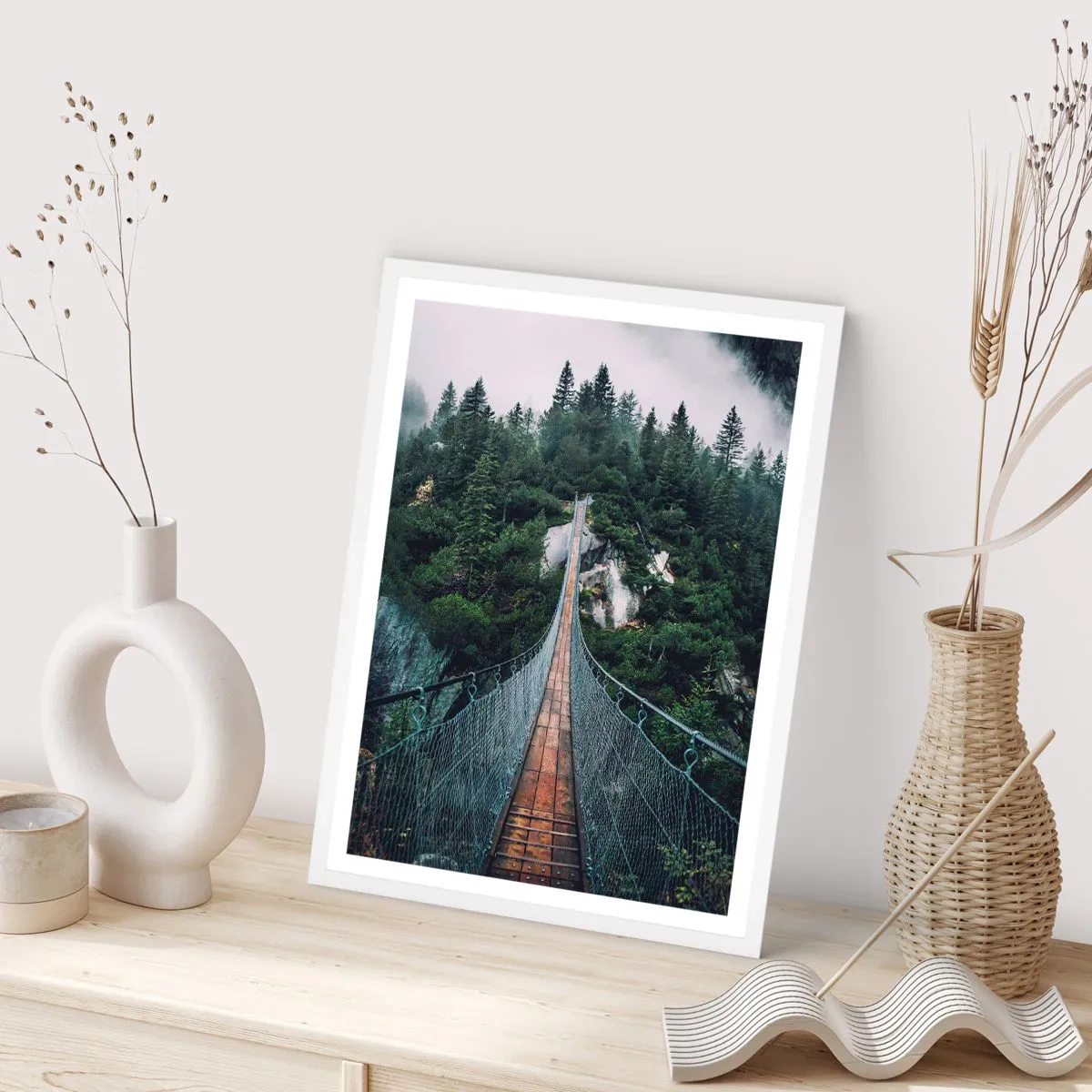 Poster in een witte lijst - Alleen voor hoogvliegers - 70x100 cm