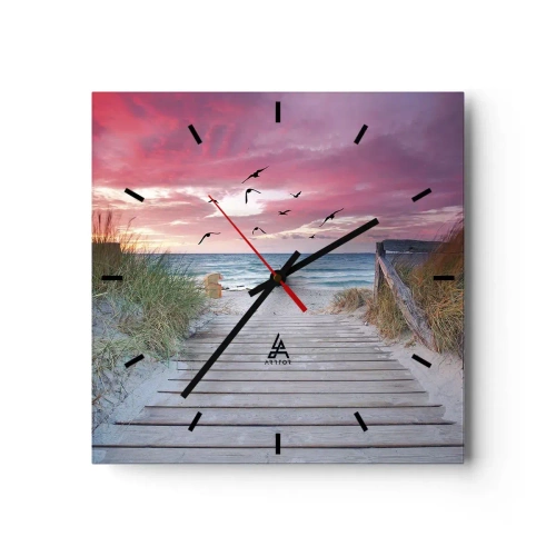 Wandklok - Klok - Baltische indruk - 40x40 cm