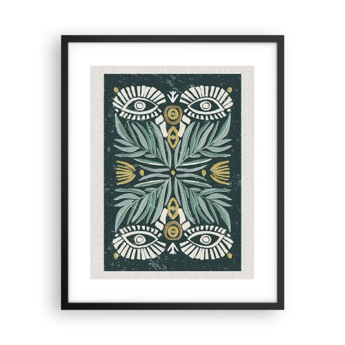 Poster in een zwarte lijst - Als een volksuitsnede - 40x50 cm