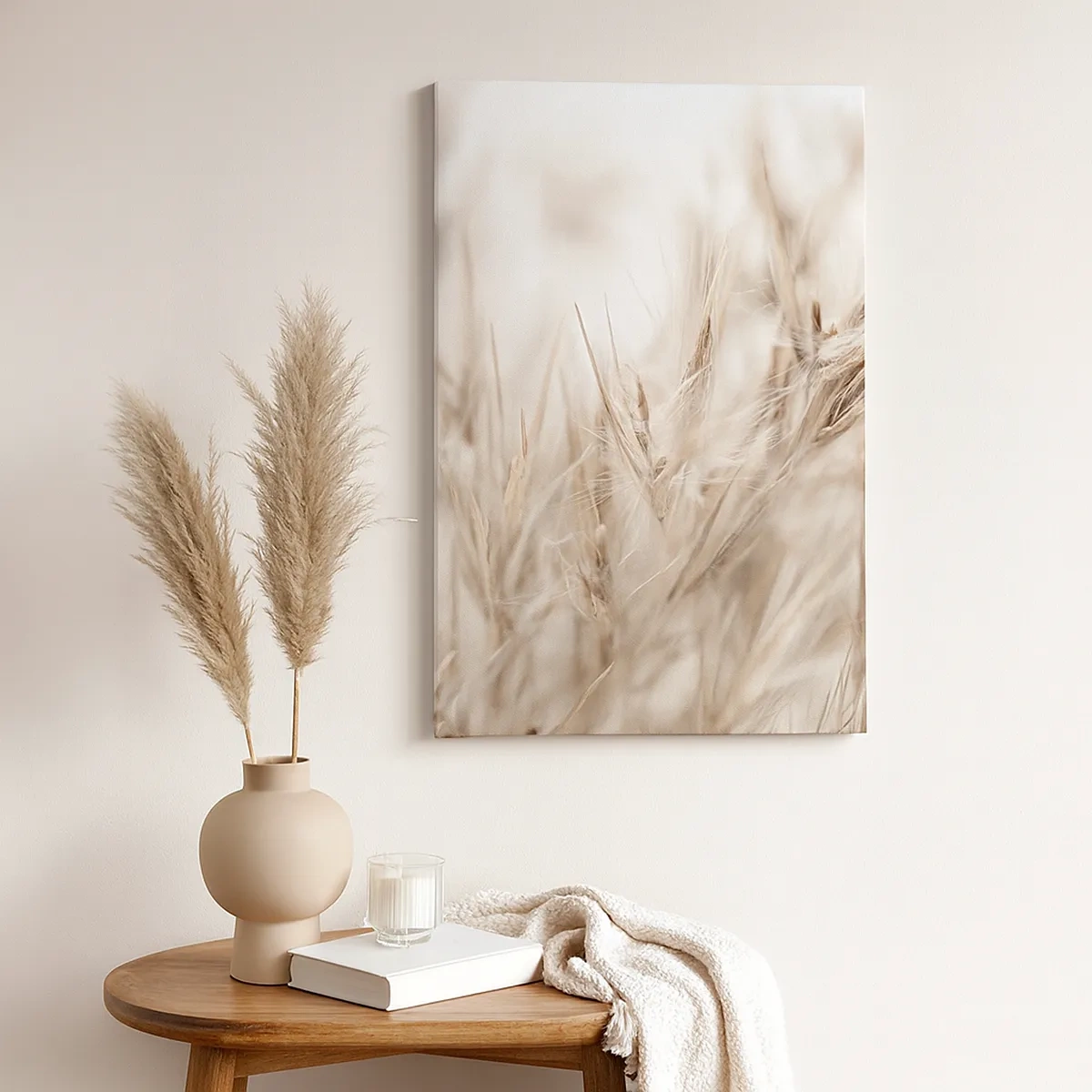 Schilderen op canvas - Weide en wind - 50x70 cm
