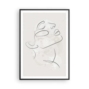Poster in een zwarte lijst - De omtrek van een droom - 70x100 cm