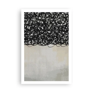 Poster - Turbulente abstractie - 61x91 cm