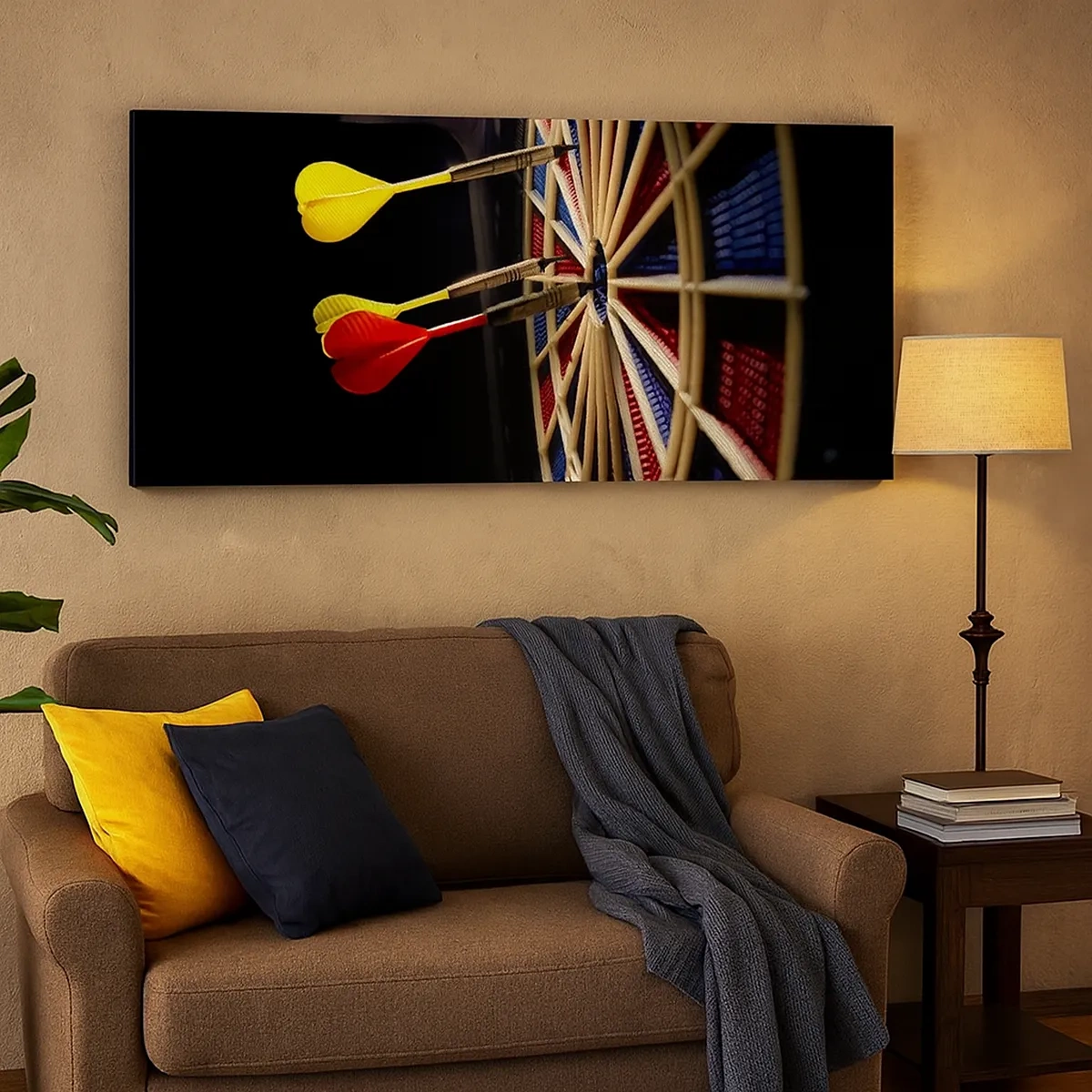 Schilderen op canvas - De spikerop de kop - 30x30 cm