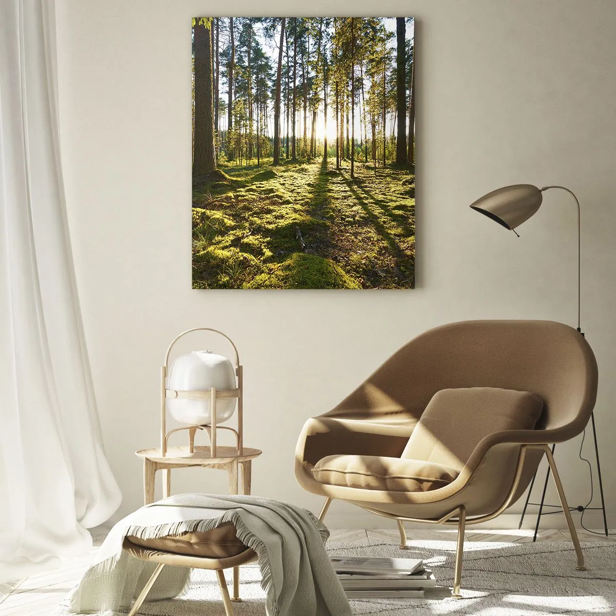 Schilderen op glas - … Achter de zeven bossen - 50x70 cm
