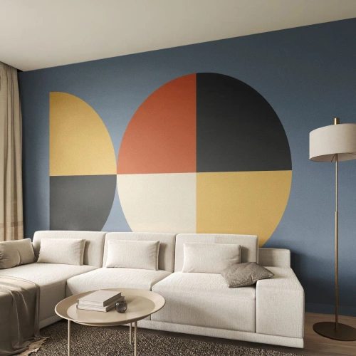 Zelfklevend Fotobehang Deluxe Sticker - Kijk en tel - Abstractie, Grafisch, Moderne kunst - 450x315 cm