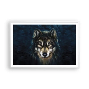 Poster in een witte lijst - Alfa? en omega - 91x61 cm