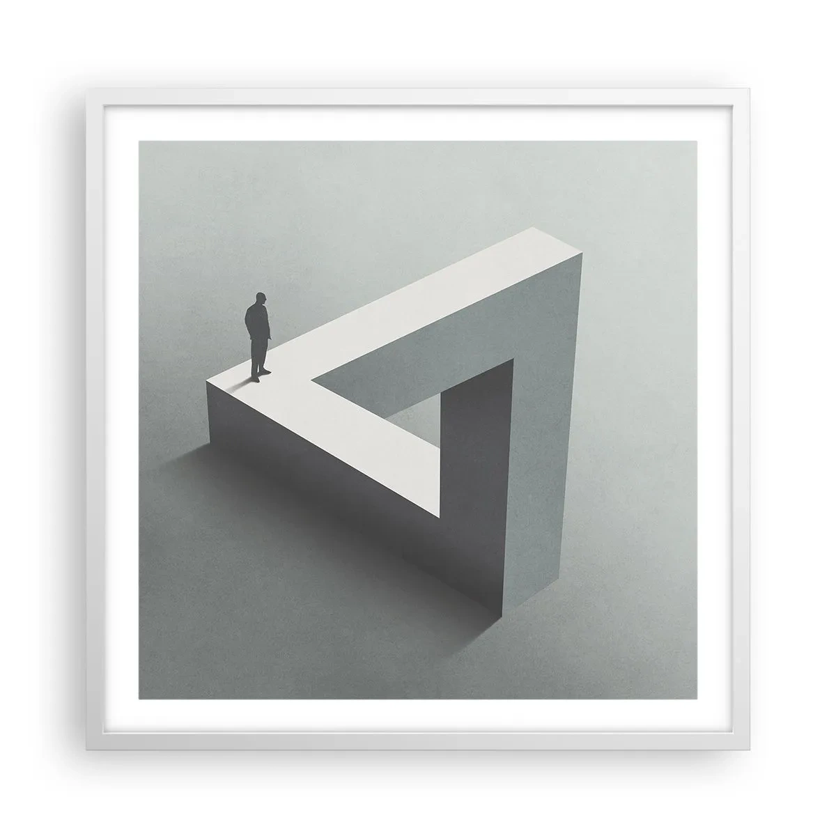 Poster in een witte lijst - Maar het is toch mogelijk - 60x60 cm