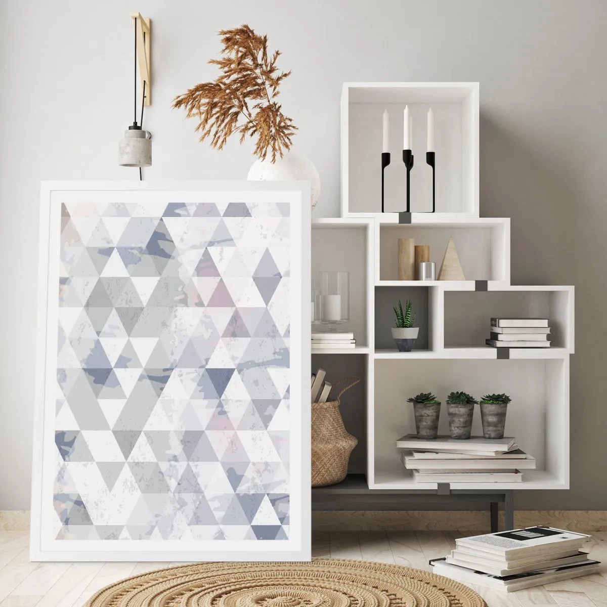 Poster in een witte lijst - In ritme op drie - 70x100 cm