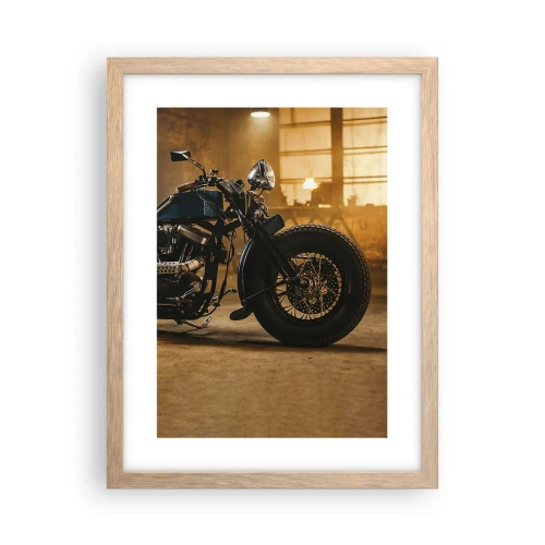 Een poster in een licht eiken lijst - Ik kan alles - 30x40 cm