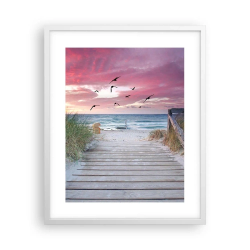 Poster in een witte lijst - Baltische indruk - 40x50 cm