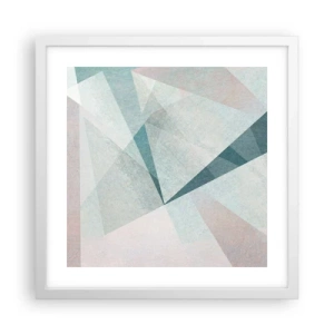 Poster in een witte lijst - Makkelijk maar dynamisch - 40x40 cm