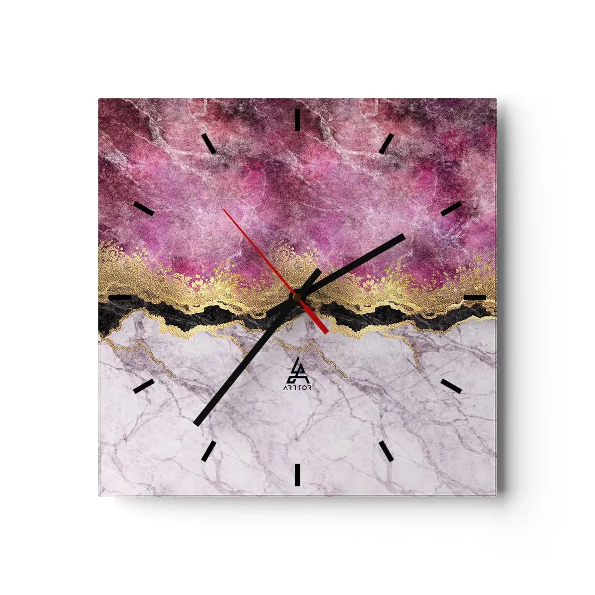 Wandklok - Klok - Op de grens - 30x30 cm