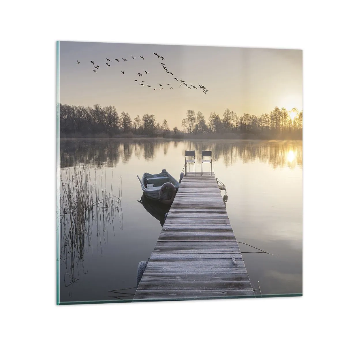 Schilderen op glas - Ik ben zo terug - 70x70 cm