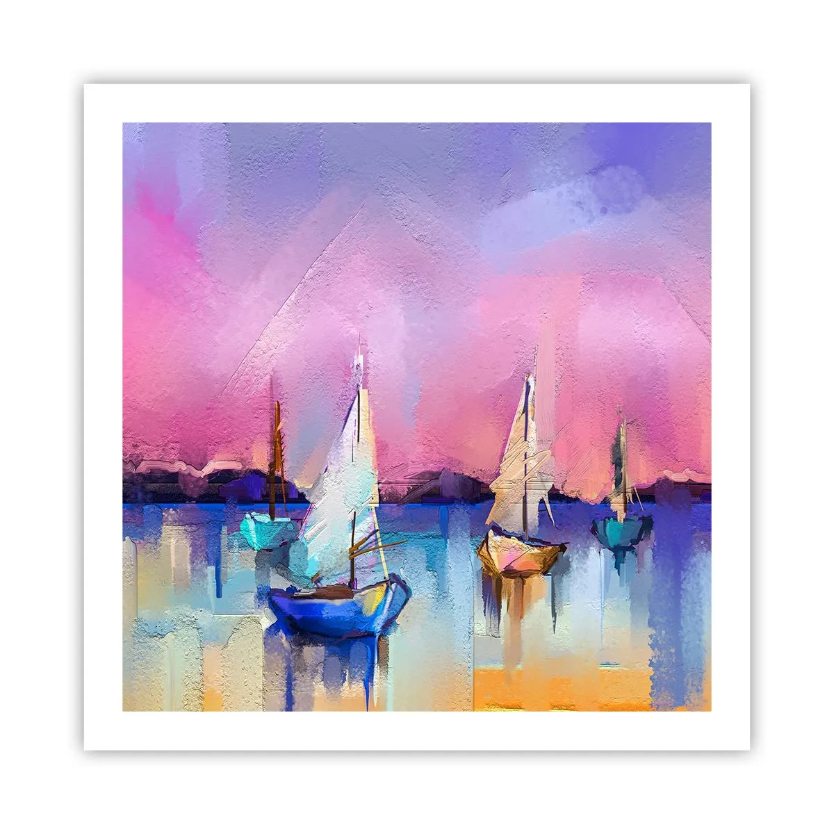 Poster - Richting: breed water - 60x60 cm
