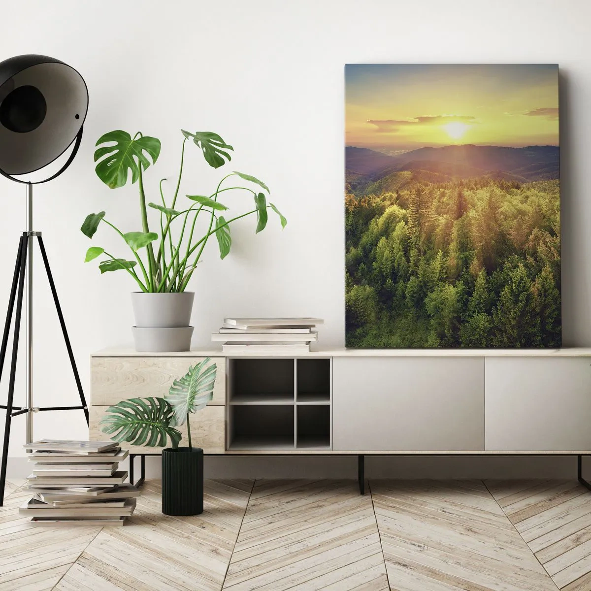 Schilderen op canvas - Hoekpunten en topjes - 50x70 cm