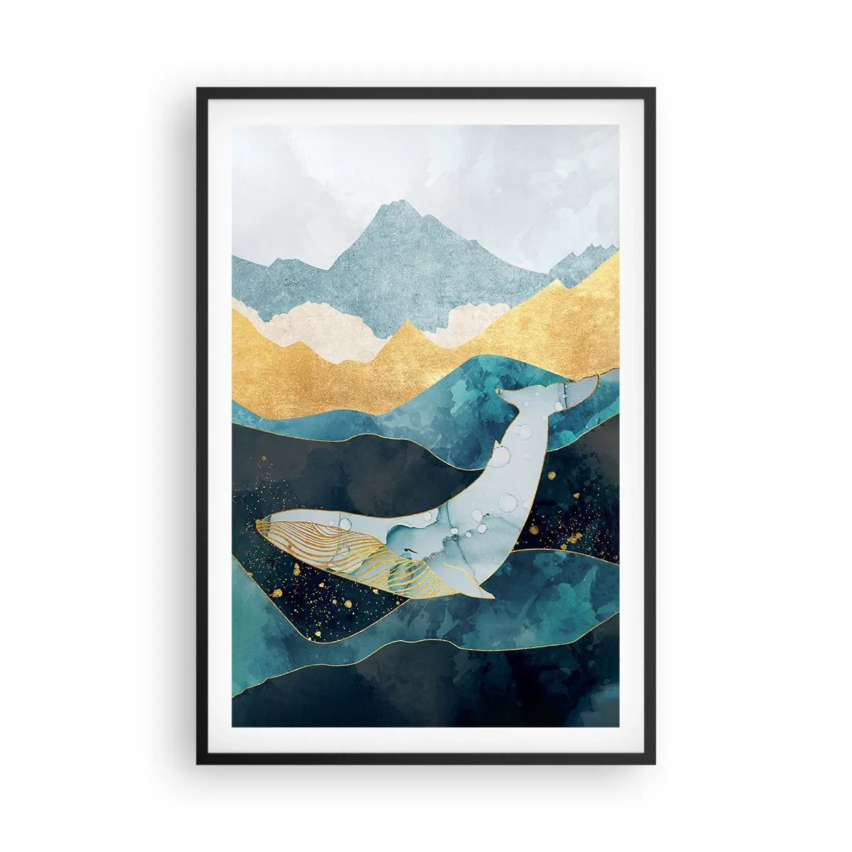 Poster in een zwarte lijst - De koele schoonheid van het noorden - 61x91 cm