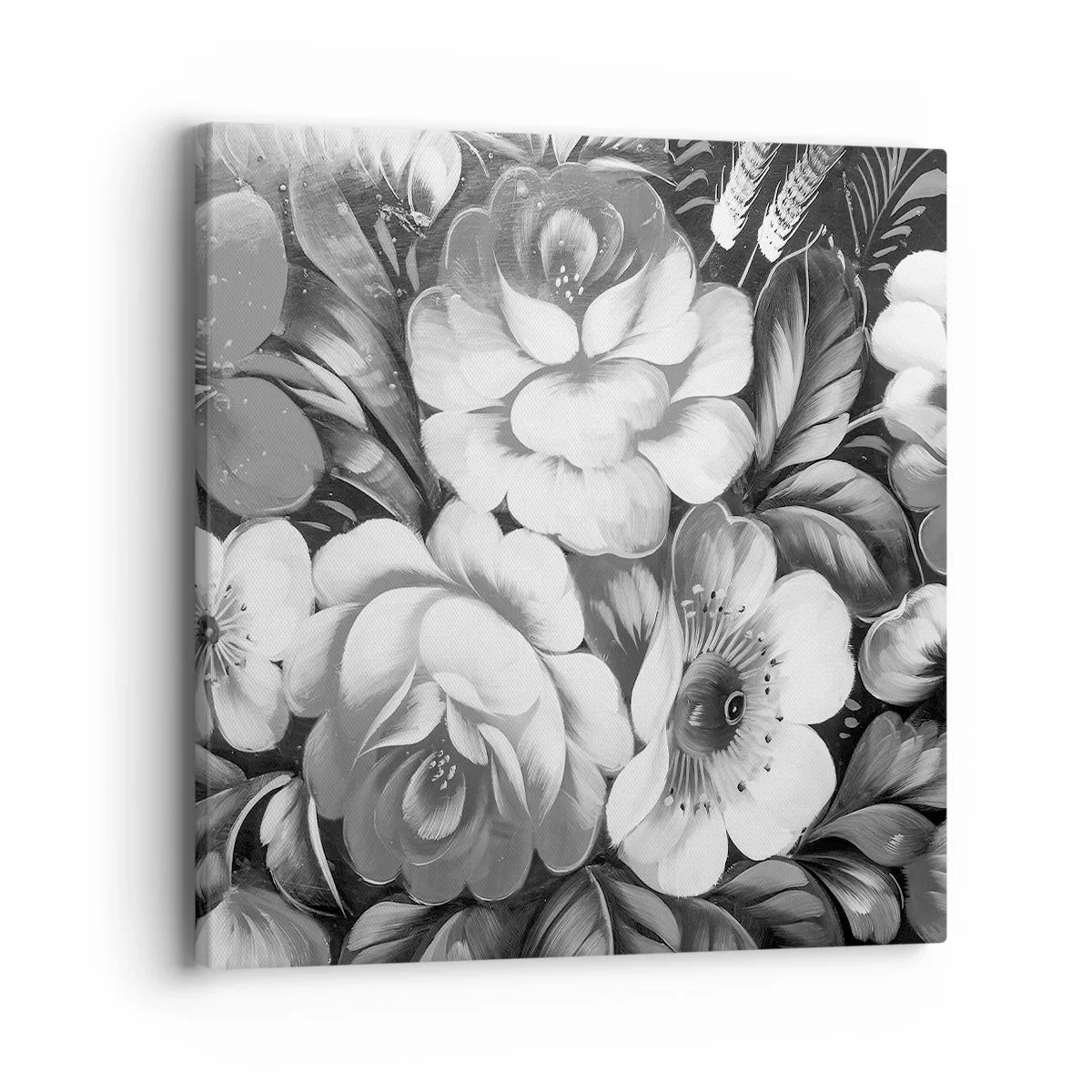 Schilderen op canvas - Zelfs in grijs mooi - 40x40 cm