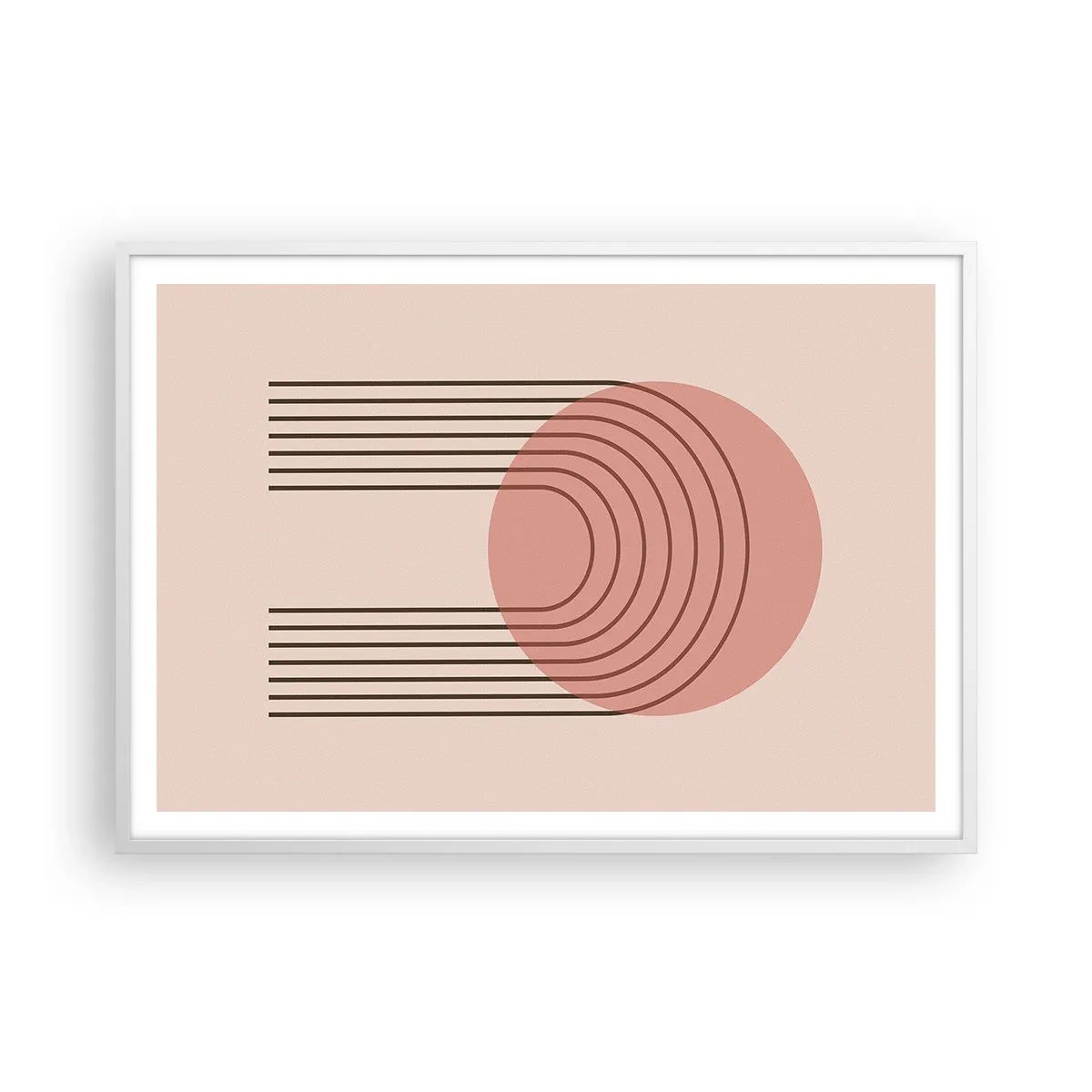 Poster in een witte lijst - Onweerstaanbare aantrekkingskracht - 100x70 cm