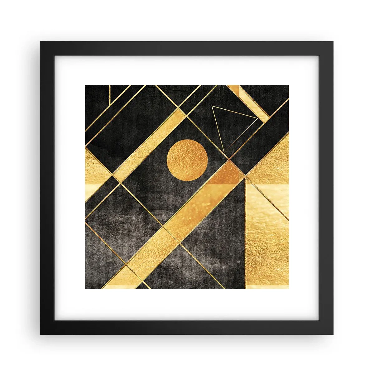 Poster in een zwarte lijst - De zon van de woestijn - 30x30 cm