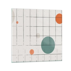 Schilderen op glas - Gevangen. Wij of zij? - 30x30 cm