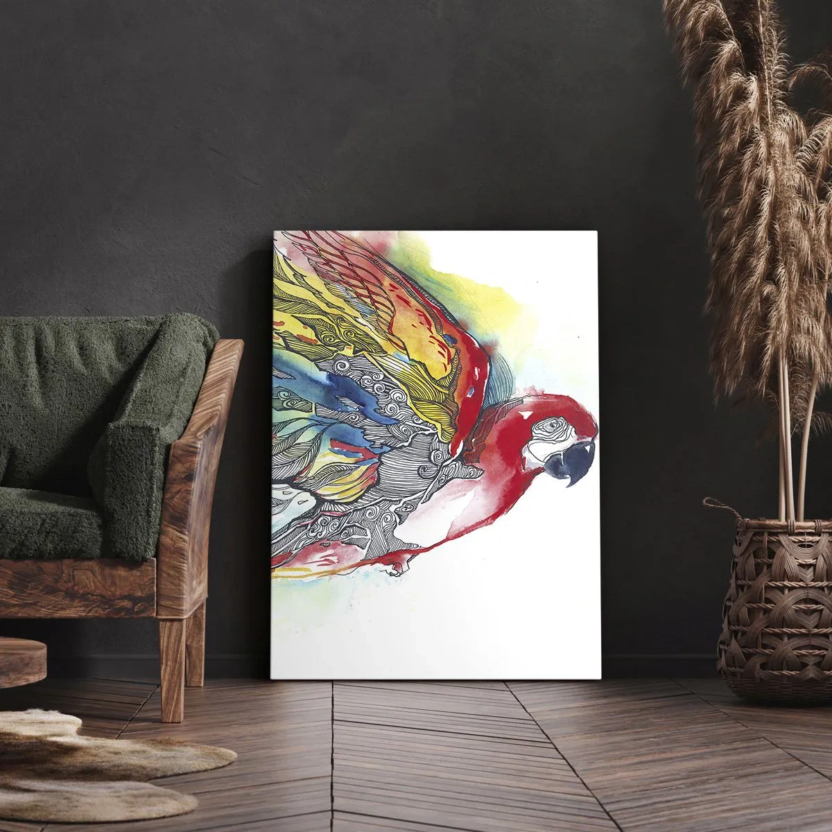 Schilderen op canvas - Leef kleurrijk - 50x70 cm