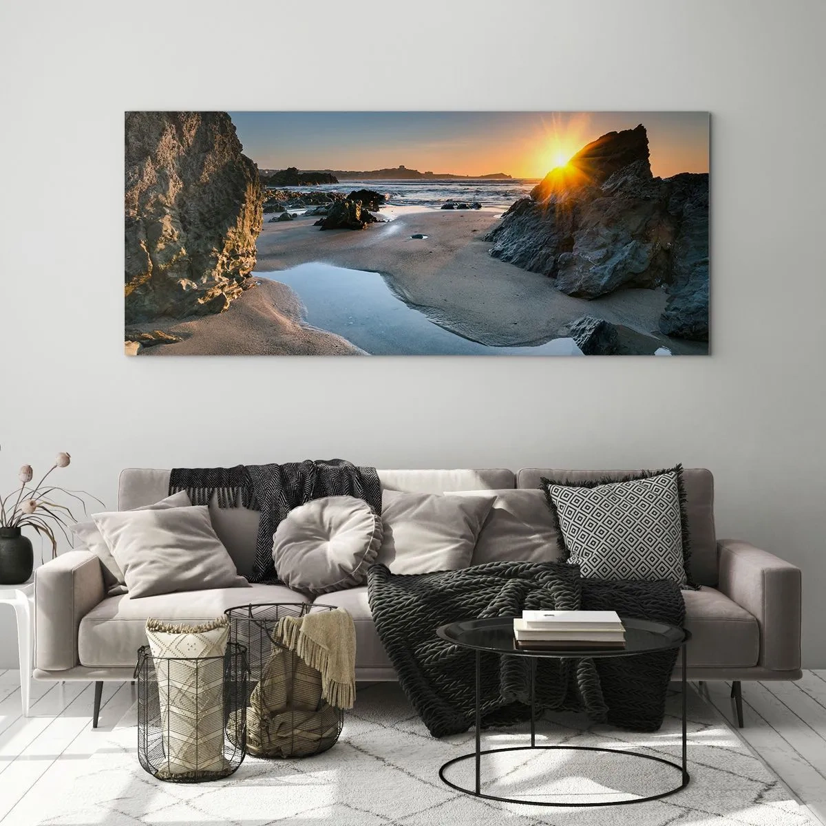Schilderen op glas - Onaangeroerd door een menselijke hand - 120x50 cm
