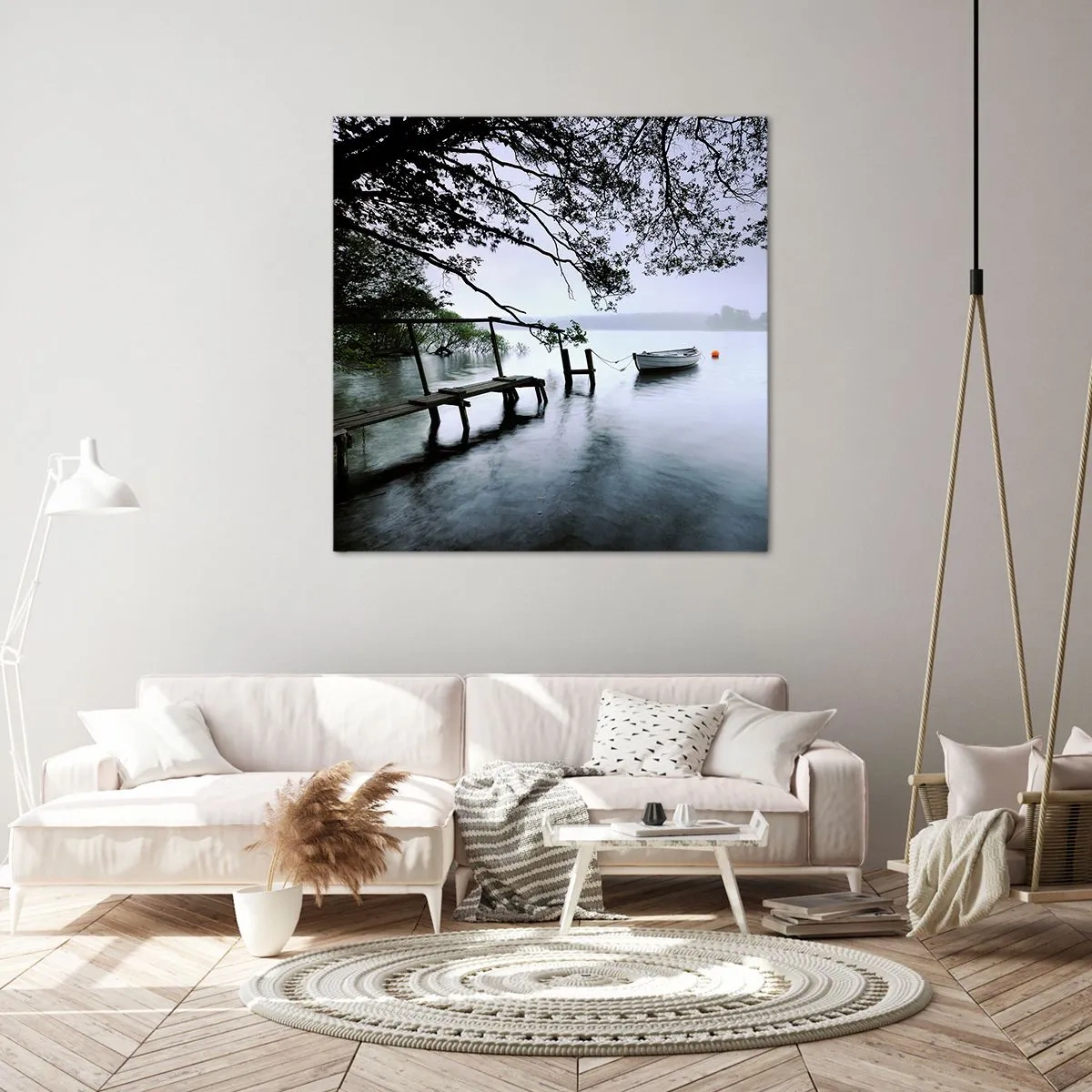 Schilderen op canvas - Je bent al aan het rusten - 50x50 cm