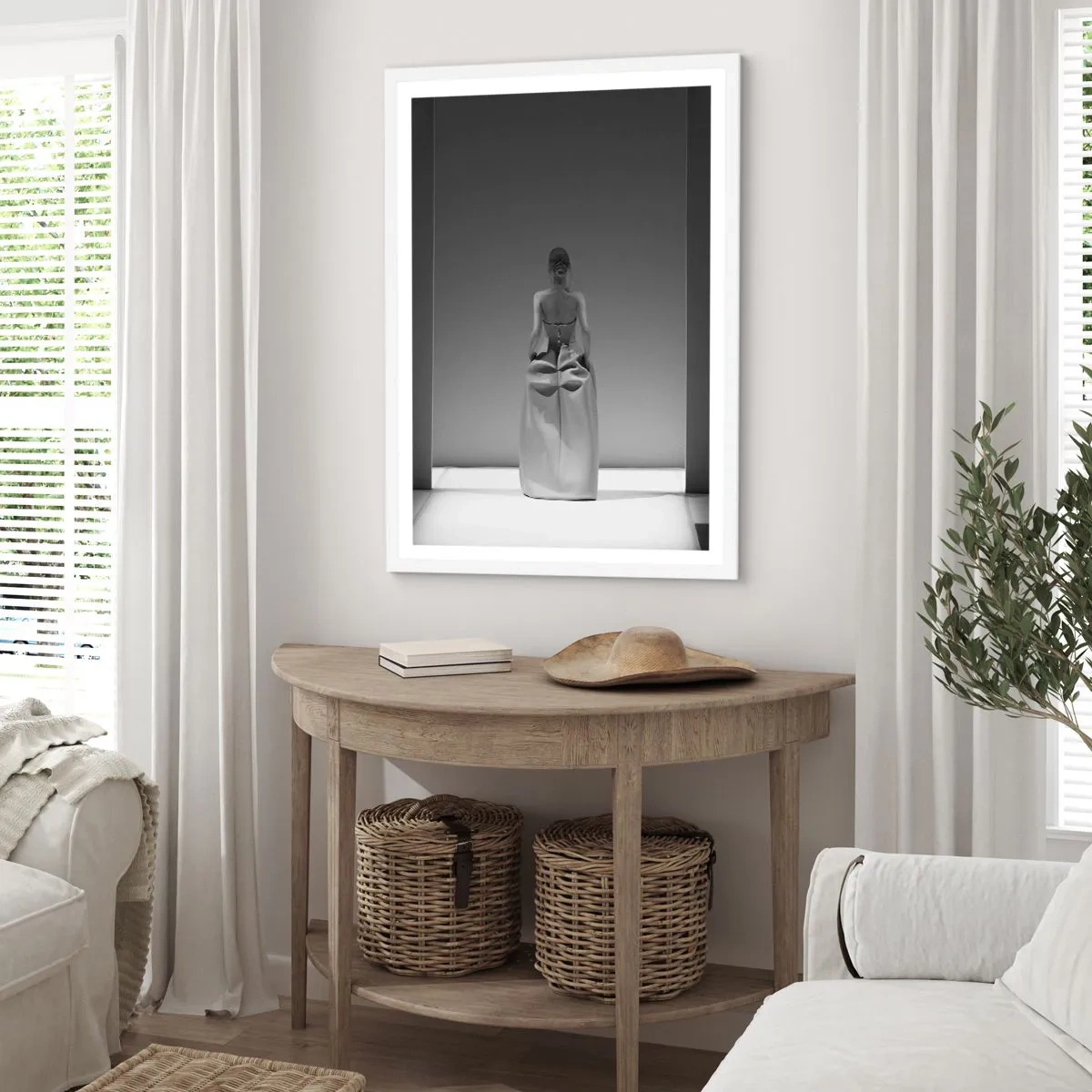 Poster in een witte lijst - Verfijnde eenvoud - 70x100 cm