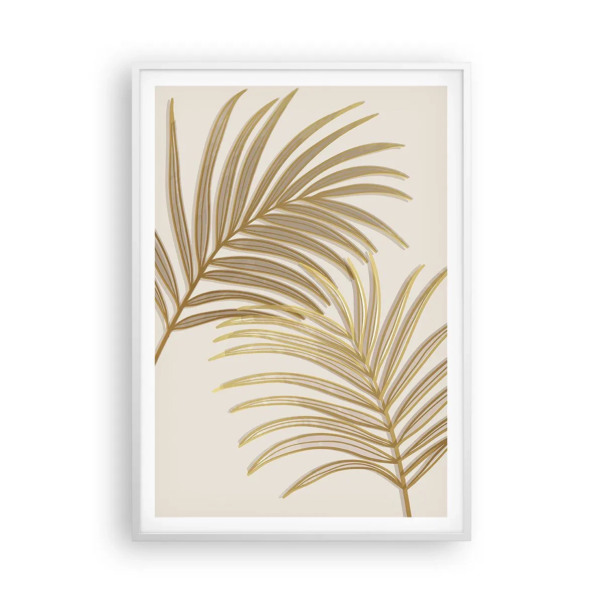 Poster in een witte lijst - Gouden Palm! - 70x100 cm