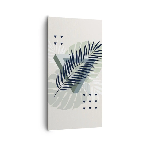 Schilderen op canvas - Natuur en geometrie - twee orden? - 65x120 cm