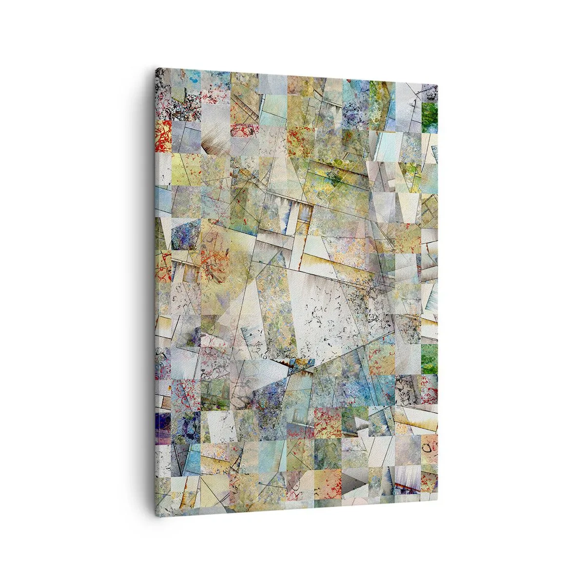 Schilderen op canvas - Geometrische schuifeling - 50x70 cm