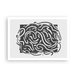 Poster - Abstractie: vreugdedans - 100x70 cm