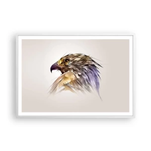 Poster in een witte lijst - Portret van een krijger - 100x70 cm