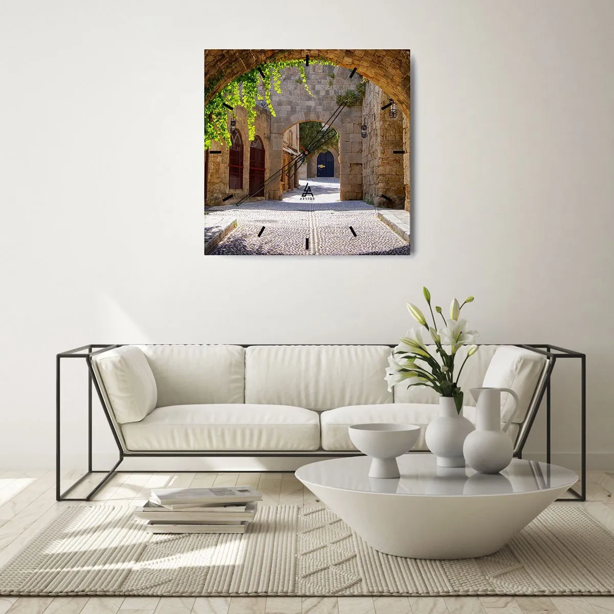 Wandklok - Klok - De optocht zal spoedig verschijnen - 40x40 cm