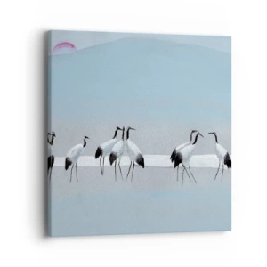 Schilderen op canvas - Na een warme dag - 40x40 cm