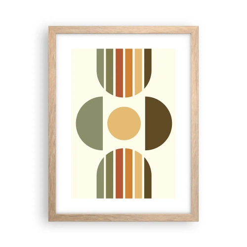 Een poster in een licht eiken lijst - In aardetinten - 30x40 cm