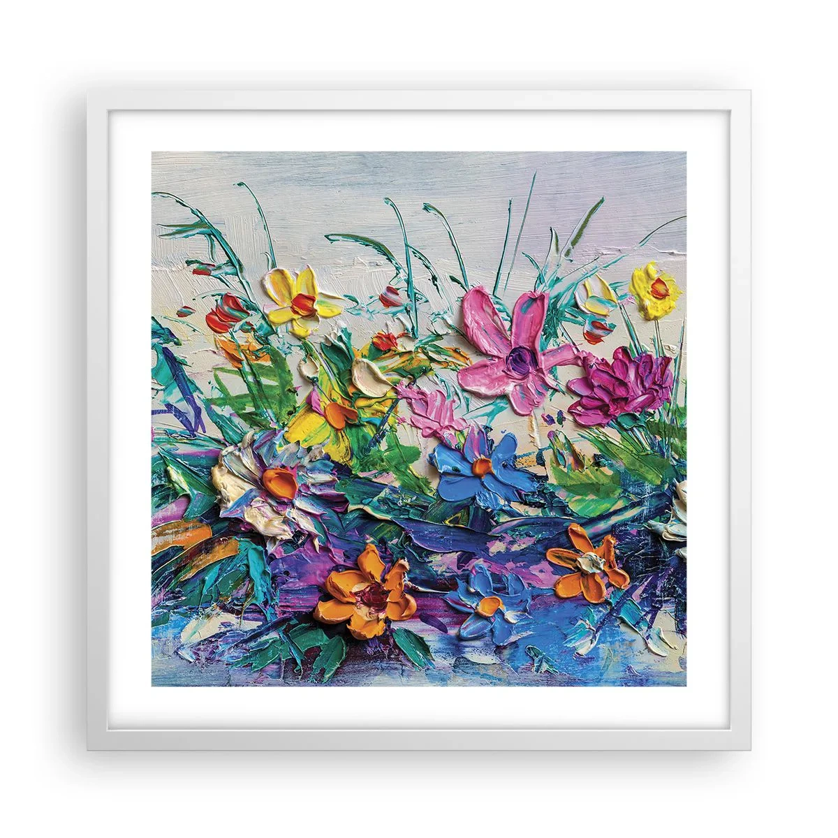 Poster in een witte lijst - Helemaal geen stilleven - 50x50 cm
