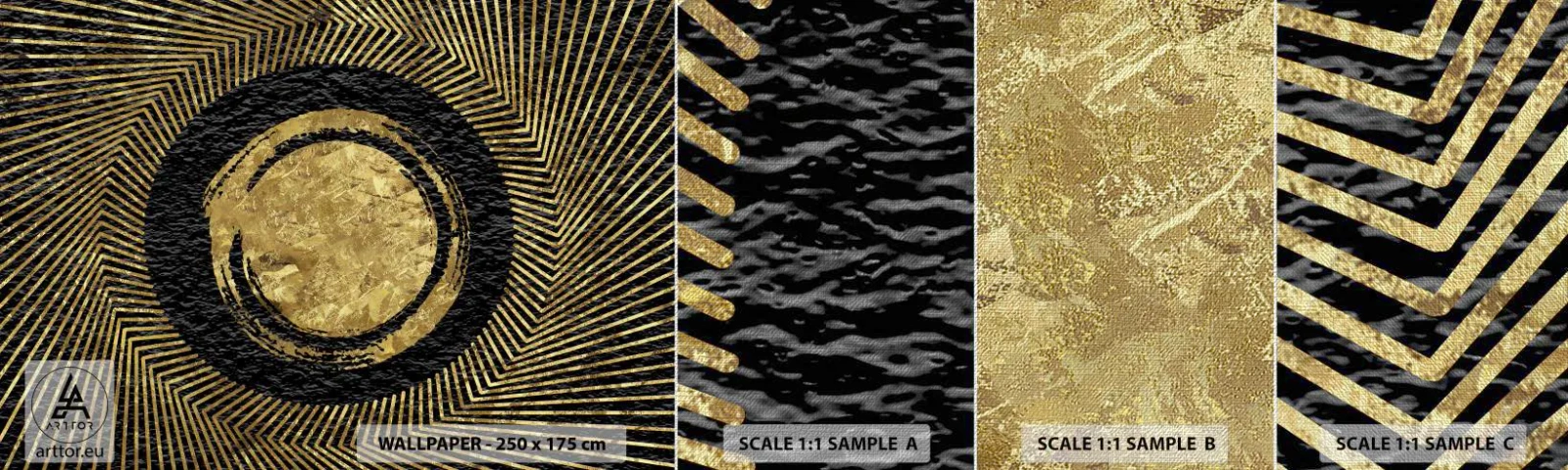 Fotobehang Monster Premium Canvas - Glamour-compositie - Art-deco, Modern, Glamour - 100x30 cm