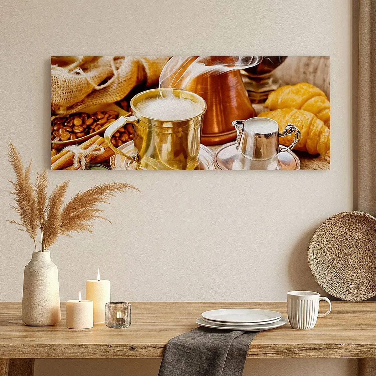 Schilderen op canvas - Prettige dag! - 100x40 cm