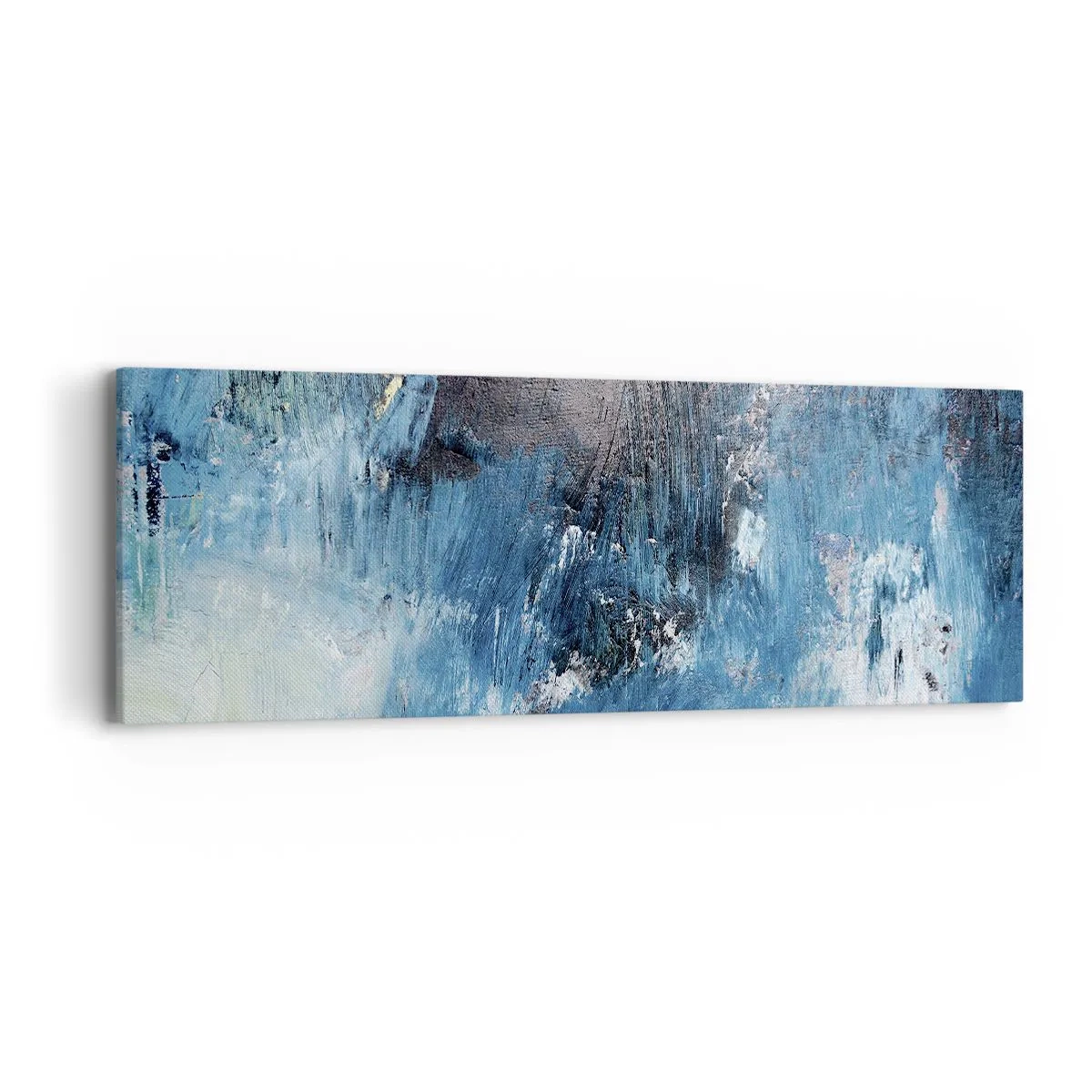 Schilderen op canvas - Rhapsody in Blauw - 90x30 cm