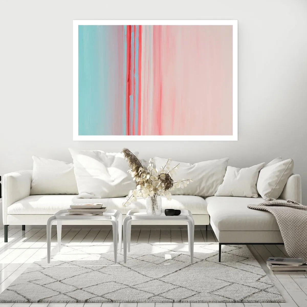 Poster - Abstractie bij dageraad - 50x40 cm