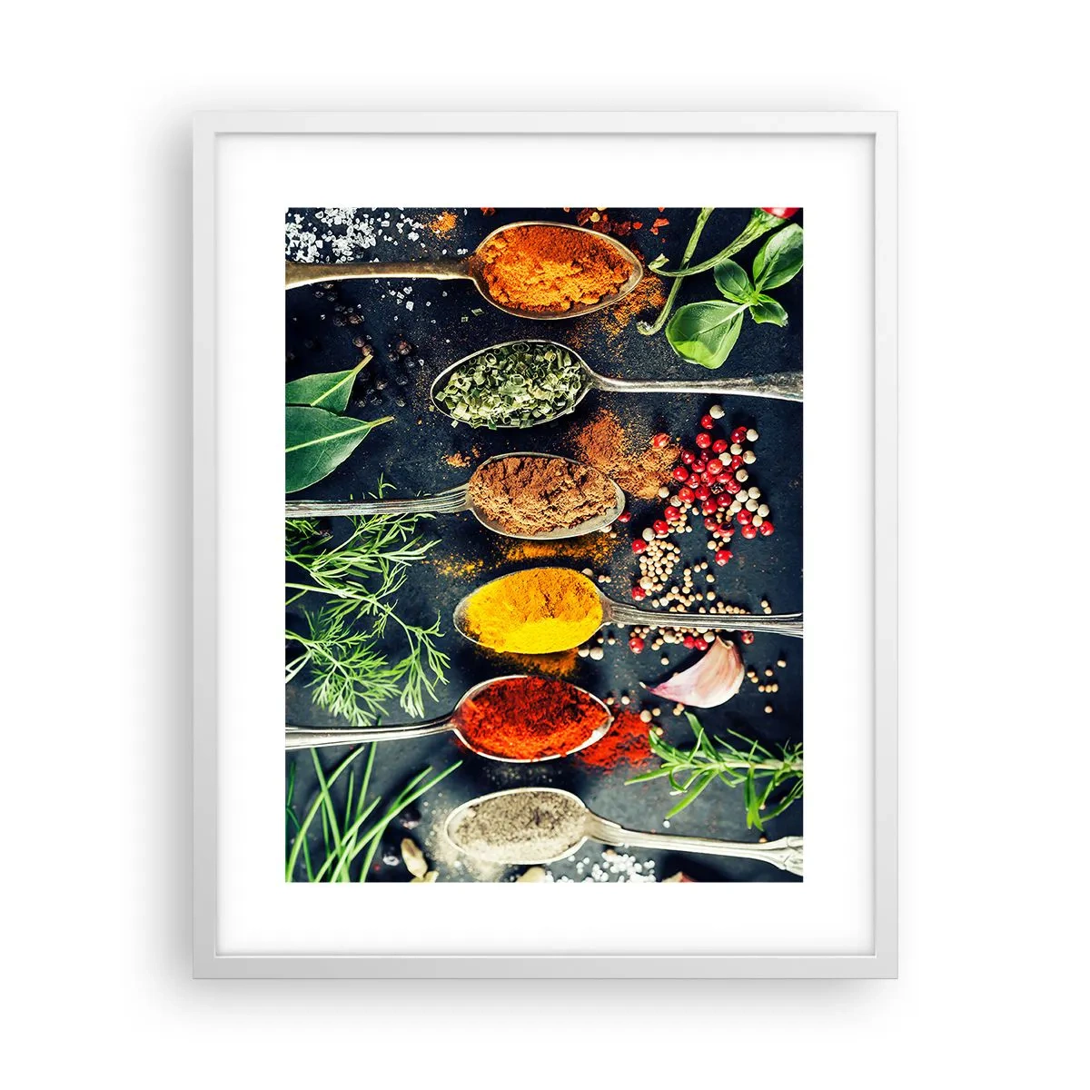 Poster in een witte lijst - Culinaire magie - 40x50 cm