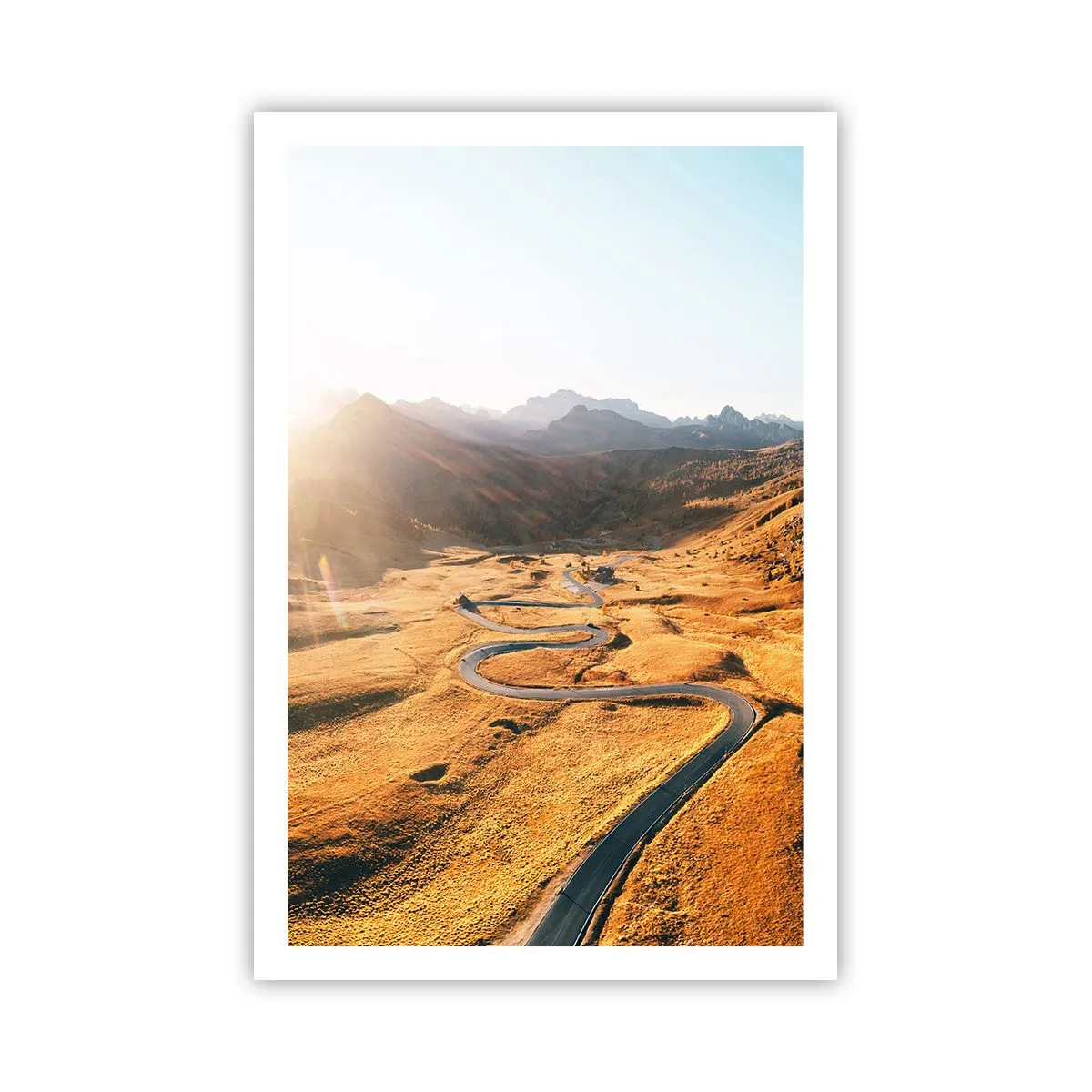 Poster - In een gouden vallei - 61x91 cm