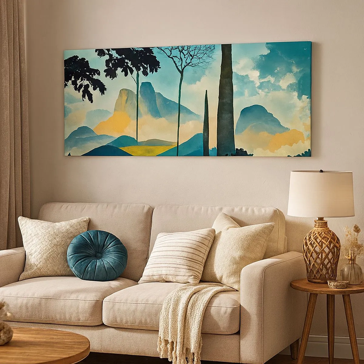 Schilderen op canvas - Nog hoger en hoger - 100x40 cm