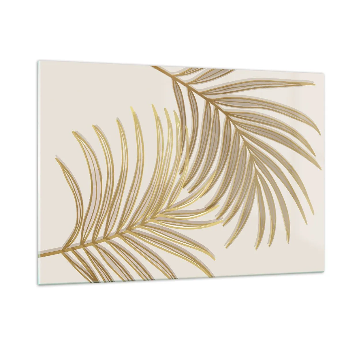 Schilderen op glas - Gouden Palm! - 120x80 cm