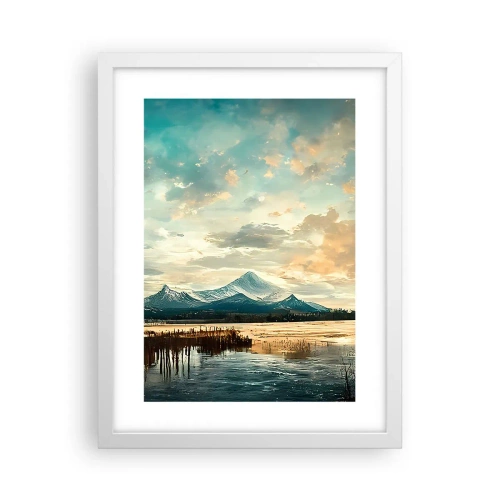 Poster in een witte lijst - Onder bescherming van de hemel - 30x40 cm